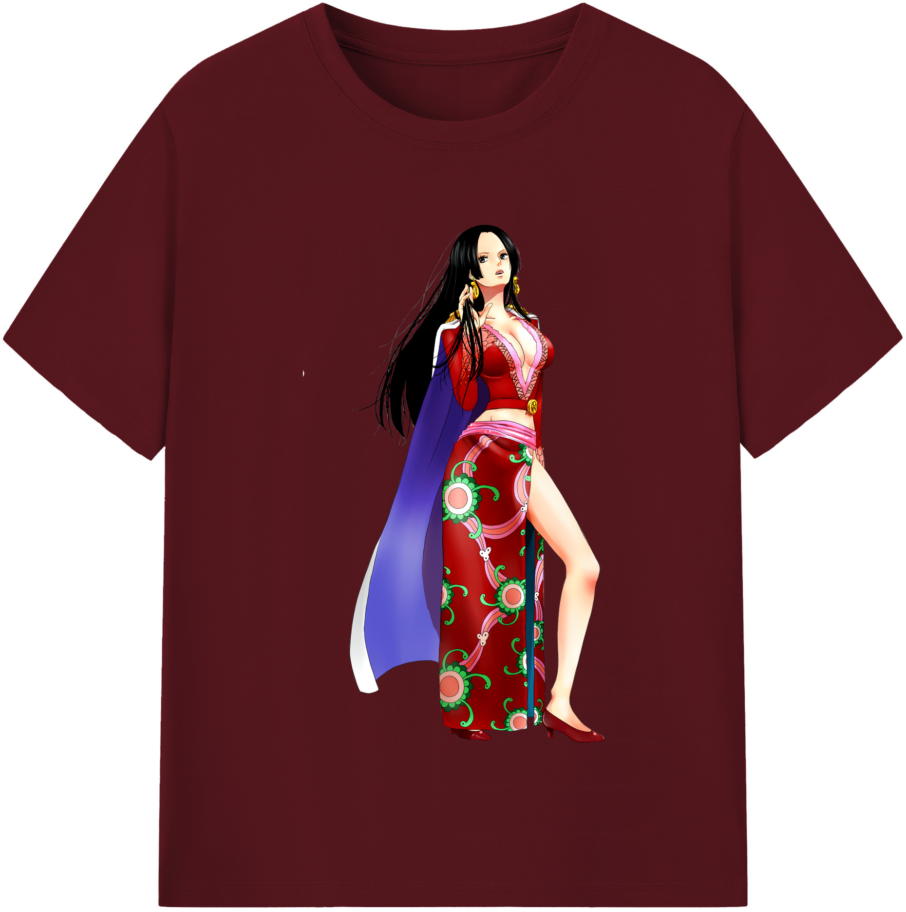 ワンピース ボア・ハンコック ONE PIECE Boa·Hancock 綿100％半袖Tシャツ（フロントプリント）